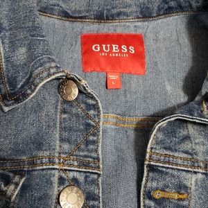 Mens Guess Jean Jacket Large